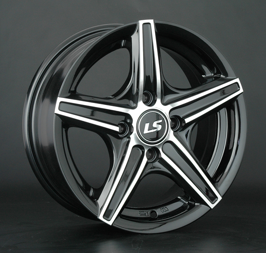 Диски LS wheels LS372 6.5 х 15 4*100 Et: 38 Dia: 73.1 черный полностью полированный