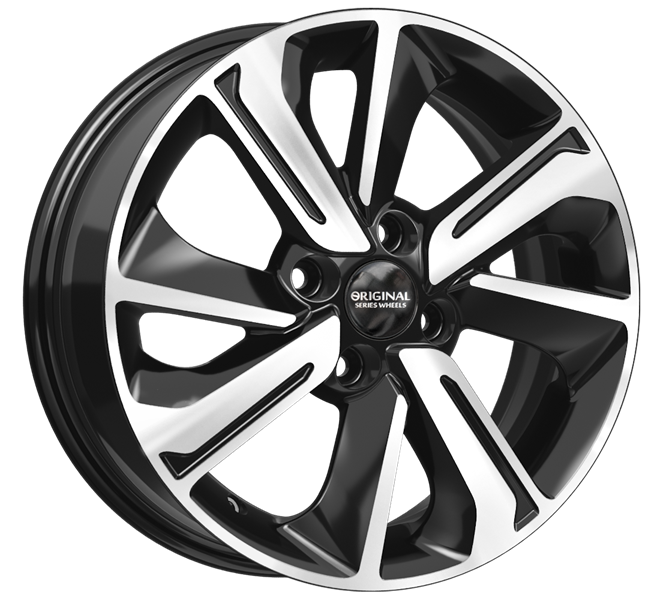 Диски Скад KL-319 6 х 15 4*100 Et: 46 Dia: 54.1 черный с проточкой глянцевый