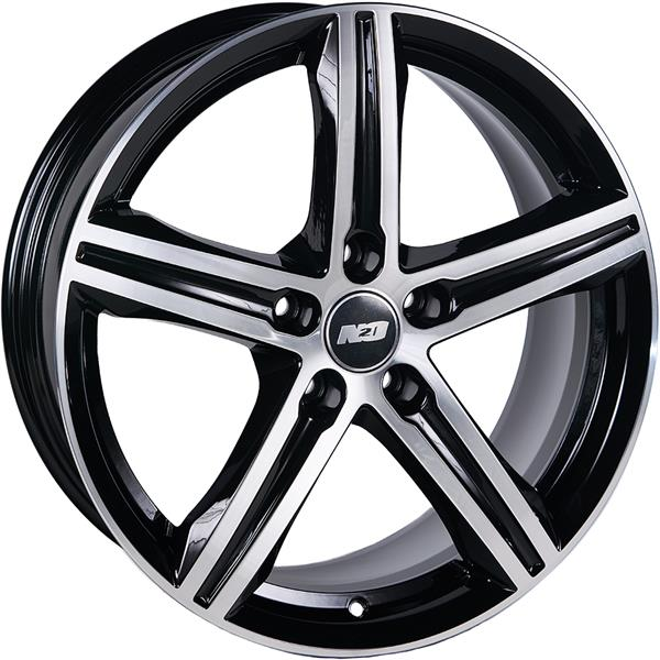 Диски N2O V2231 8 х 18 5*112 Et: 40 Dia: 57.1 черный с проточкой глянцевый