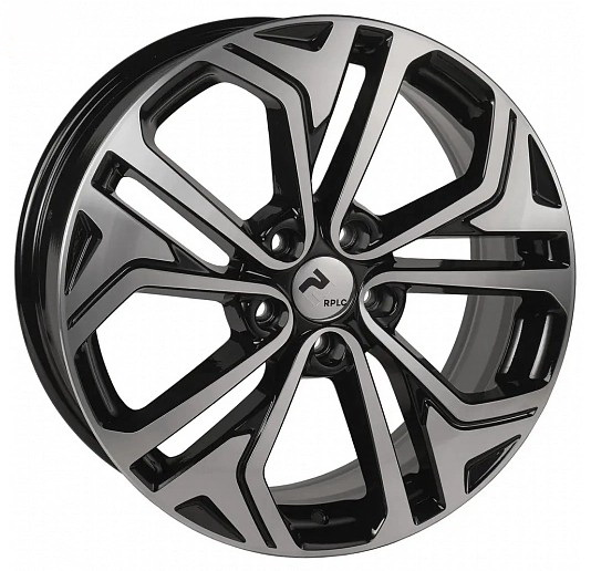 Диски RPLC HY205 7.5 х 18 5*114,3 Et: 49.5 Dia: 67.1 черный с проточкой глянцевый