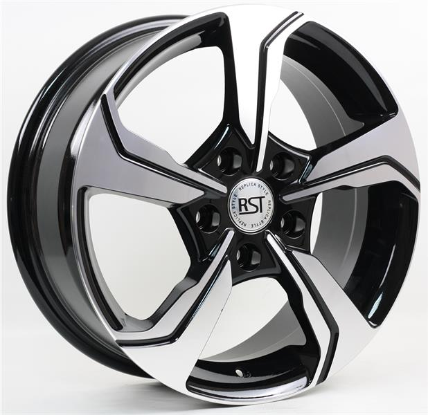 Диски RST R026 6.5 х 16 5*114,3 Et: 46 Dia: 67.1 черный с проточкой глянцевый