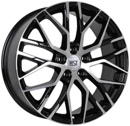 Диски RST R019 7.5 х 19 5*108 Et: 45 Dia: 63.3 черный с проточкой глянцевый