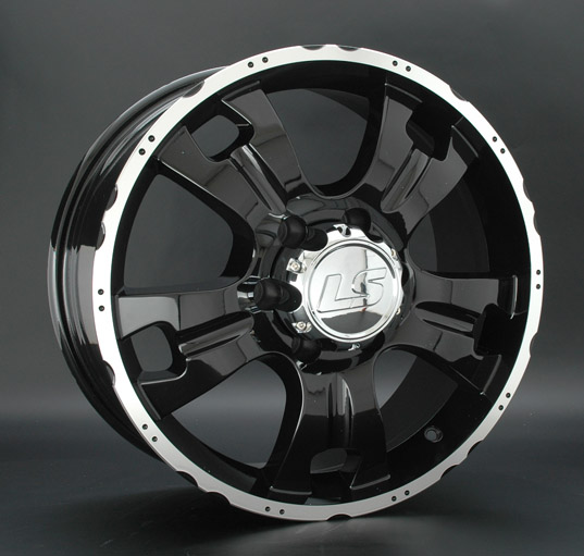 Диски LS wheels LS214 7 х 16 5*139,7 Et: 5 Dia: 108.1 черный полностью полированный