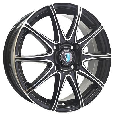 Диски VENTI 1516 6 х 15 4*100 Et: 46 Dia: 60.1 черный с проточкой глянцевый