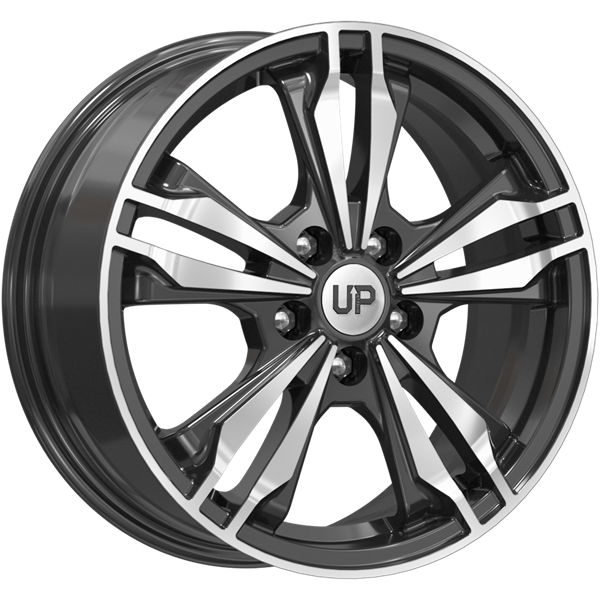Диски Wheels UP Up103 6.5 х 16 5*112 Et: 46 Dia: 57.1 черный с проточкой глянцевый