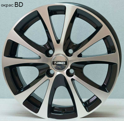 Диски Tech Line 509 6 х 15 5*105 Et: 39 Dia: 56.6 черный с проточкой глянцевый