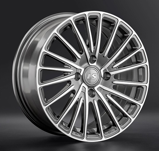 Диски LS wheels LS1356 7 х 16 4*114,3 Et: 40 Dia: 67.1 серый с полировкой