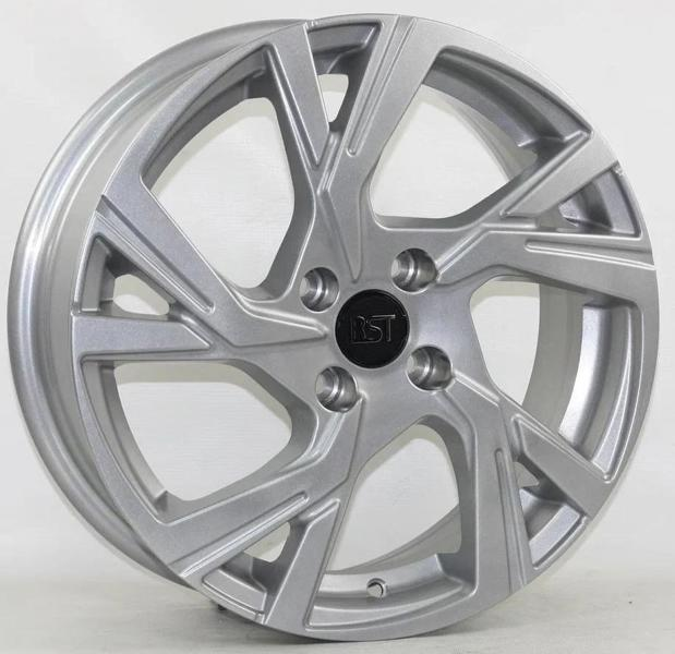 Диски RST R075 6 х 15 4*100 Et: 46 Dia: 54.1 серебро с полированным ободом