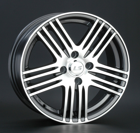 Диски LS wheels NG278 6 х 15 4*98 Et: 35 Dia: 58.6 серый с полировкой