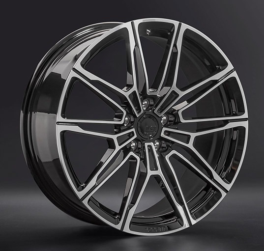 Диски LS Forged FG45 8 х 19 5*112 Et: 27 Dia: 66.6 черный полностью полированный