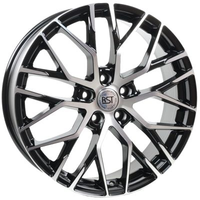 Диски RST R077 6.5 х 17 5*114,3 Et: 45 Dia: 60.1 черный с проточкой глянцевый