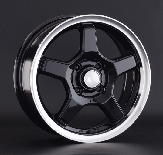 Диски LS wheels LS 816 6 х 14 4*98 Et: 38 Dia: 58.6 черный с полированным ободом