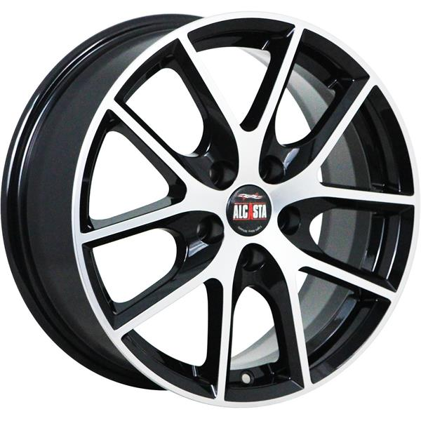 Диски ALCASTA M59 6.5 х 16 5*112 Et: 45 Dia: 57.1 черный полностью полированный
