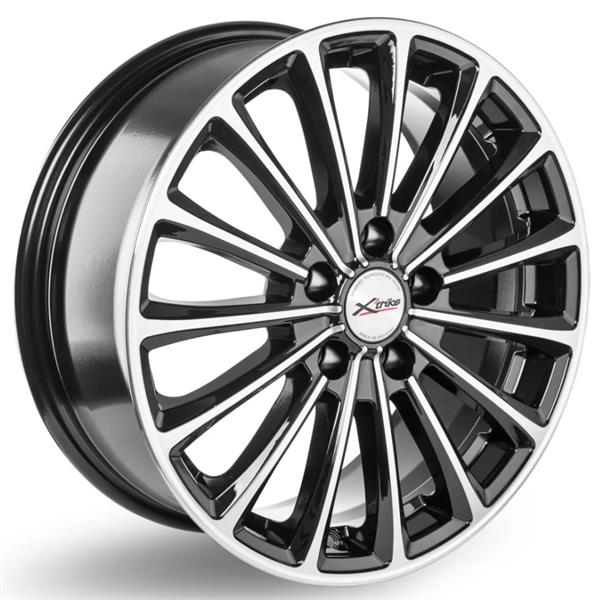 Диски X'trike X-136 7 х 17 5*114,3 Et: 40 Dia: 64.1 черный с проточкой глянцевый