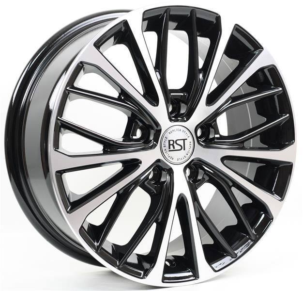 Диски RST R036 6.5 х 16 5*114,3 Et: 39 Dia: 60.1 черный с проточкой глянцевый