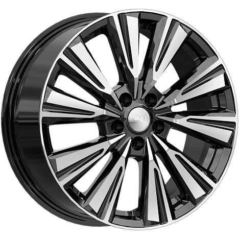 Диски Скад Линней 7.5 х 18 5*110 Et: 35 Dia: 65.1 черный с проточкой глянцевый