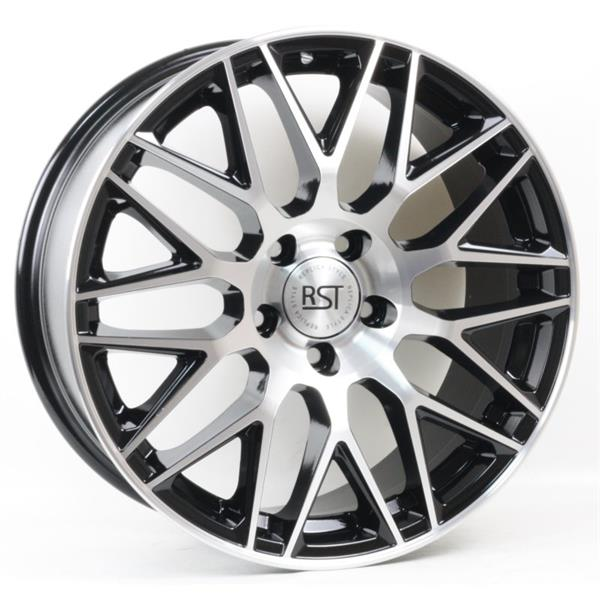 Диски RST R158 8 х 18 5*108 Et: 33 Dia: 65.1 черный с проточкой глянцевый