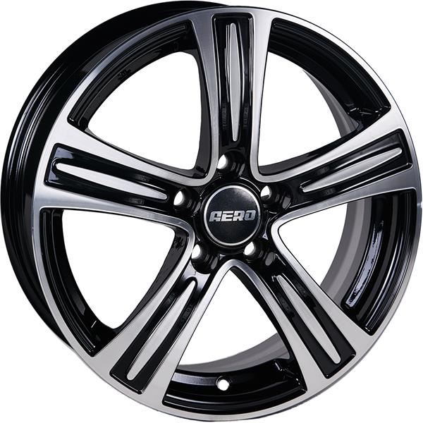 Диски AERO V2109 6 х 15 5*114,3 Et: 40 Dia: 66.1 черный с проточкой глянцевый