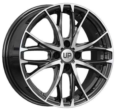 Диски Wheels UP Up111 6 х 16 4*100 Et: 45 Dia: 60.1 черный с проточкой глянцевый