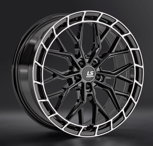 Диски LS wheels FlowForming RC97 8.5 х 20 5*108 Et: 30 Dia: 65.1 черный с полированным ободом