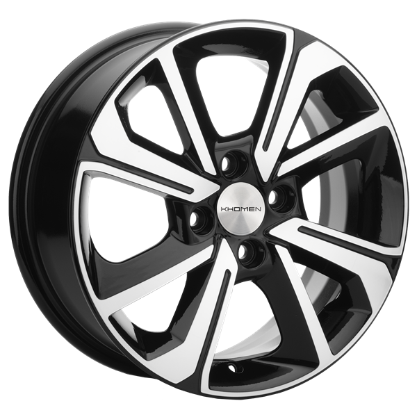 Диски Khomen 1501 6 х 15 4*100 Et: 37 Dia: 60.1 черный полностью полированный
