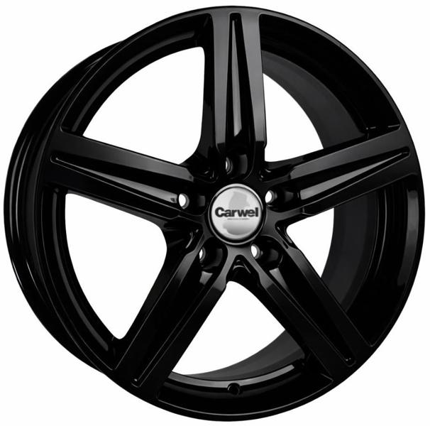 Диски Carwel Вилюй 230 7 х 17 5*114,3 Et: 45 Dia: 67.1 черный матовый