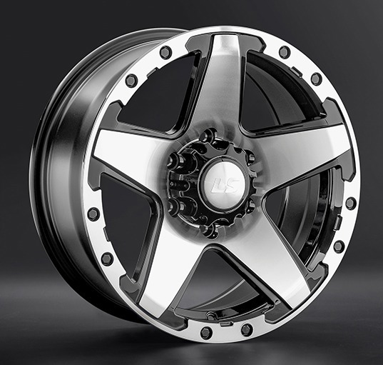 Диски LS wheels LS 1284 8 х 17 6*139,7 Et: 25 Dia: 106.1 черный полностью полированный