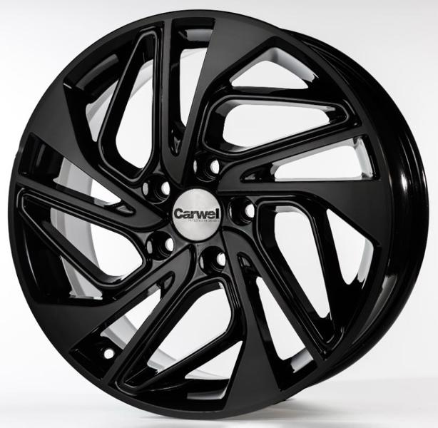 Диски Carwel Калкан 206 7 х 17 5*114,3 Et: 45 Dia: 67.1 черный матовый