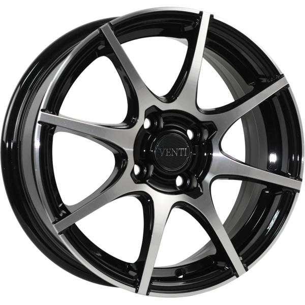 Диски VENTI 1503 6 х 15 4*100 Et: 40 Dia: 60.1 черный с проточкой глянцевый