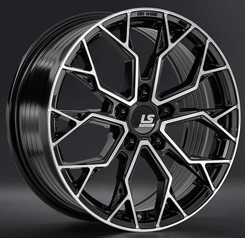 Диски LS wheels FlowForming RC108 7.5 х 18 5*114,3 Et: 45 Dia: 67.1 черный полностью полированный