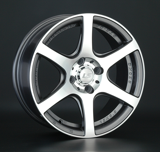Диски LS wheels LS328 7.5 х 17 5*114,3 Et: 40 Dia: 73.1 серый с полировкой