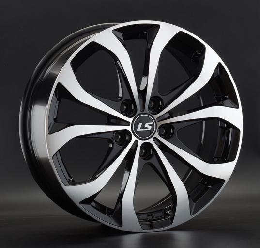 Диски LS wheels LS 843 7 х 17 5*114,3 Et: 45 Dia: 67.1 черный полностью полированный