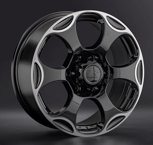 Диски LS wheels LS310 8 х 18 6*139,7 Et: 36 Dia: 100.1 черный с полированным ободом
