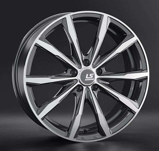 Диски LS wheels FlowForming RC38 8 х 19 5*112 Et: 40 Dia: 66.6 серый с полировкой