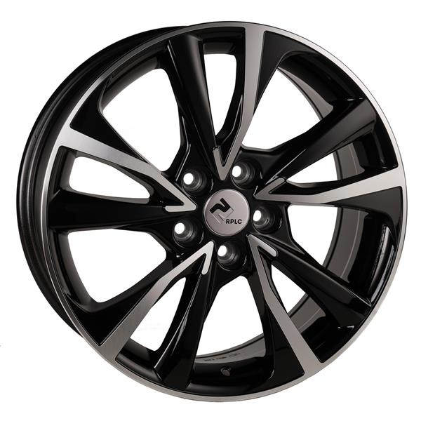 Диски RPLC LE53 7.5 х 18 5*114,3 Et: 35 Dia: 60.1 черный с проточкой глянцевый