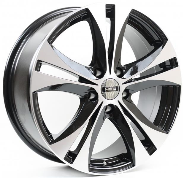 Диски NEO 844 7.5 х 18 5*114,3 Et: 40 Dia: 60.1 черный с проточкой глянцевый