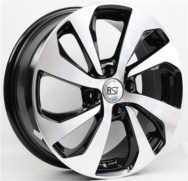 Диски RST R005 6 х 15 4*100 Et: 40 Dia: 60.1 черный с проточкой глянцевый
