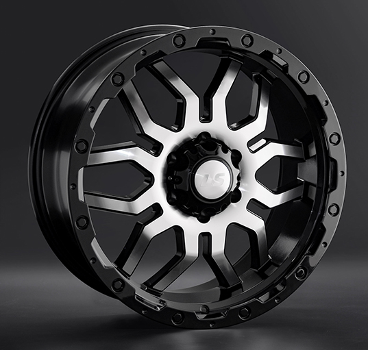 Диски LS wheels LS1285 7 х 16 6*139,7 Et: 38 Dia: 100.1 черный полностью полированный