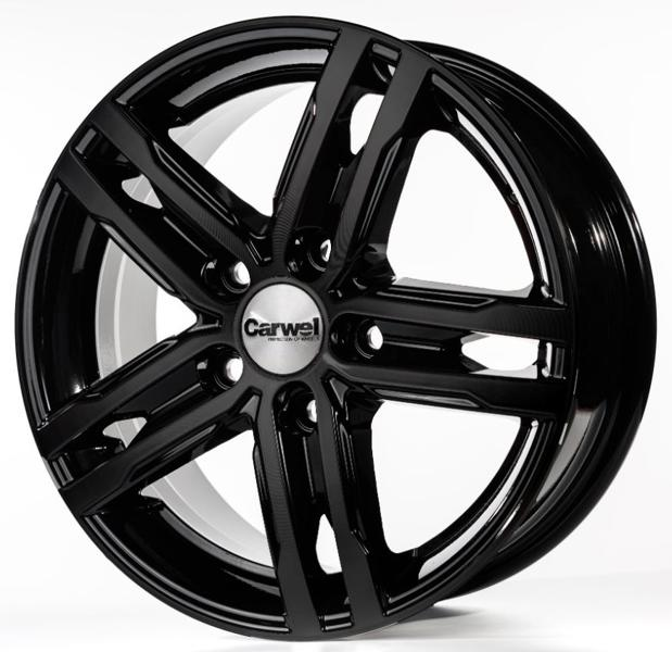 Диски Carwel Волга 178 6 х 15 5*114,3 Et: 46 Dia: 67.1 черный матовый