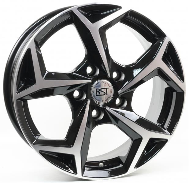 Диски RST R066 6.5 х 16 5*114,3 Et: 40 Dia: 60.1 черный с проточкой глянцевый