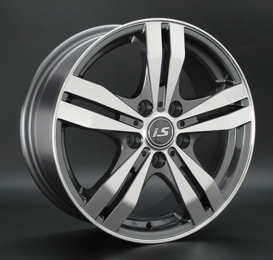 Диски LS wheels LS142 6.5 х 16 5*114,3 Et: 40 Dia: 73.1 серый с полировкой