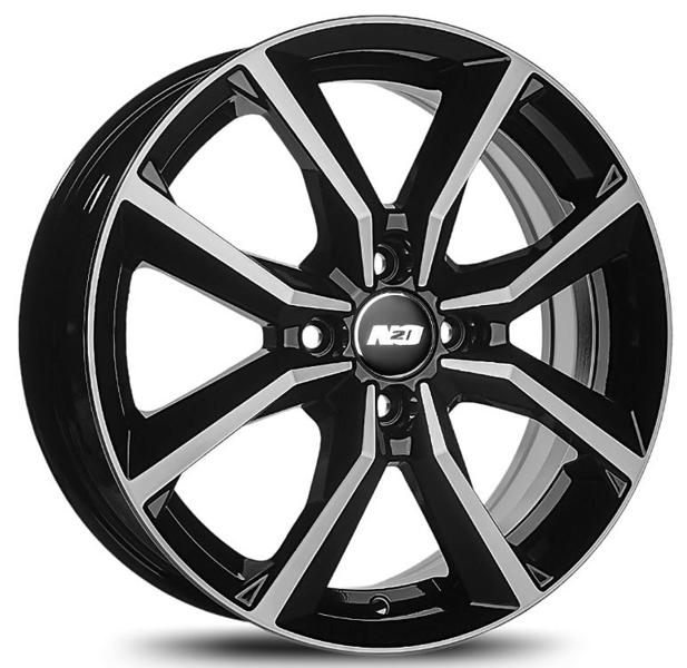 Диски N2O V2283 6 х 15 4*100 Et: 40 Dia: 67.1 черный с проточкой глянцевый