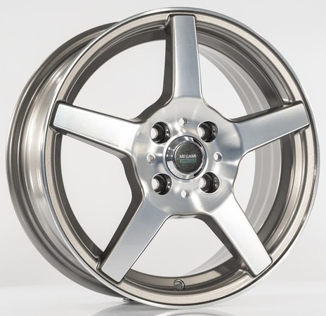 Диски Megami AF-07 6 х 15 4*100 Et: 50 Dia: 60.1 серый с полировкой