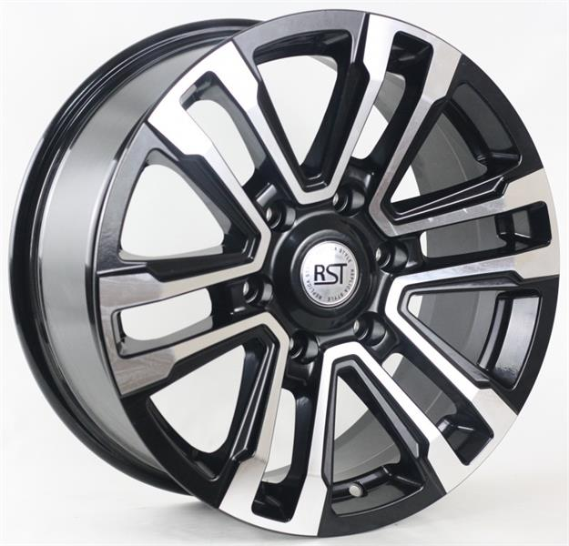 Диски RST R107 7.5 х 17 6*139,7 Et: 25 Dia: 106.1 черный с проточкой глянцевый