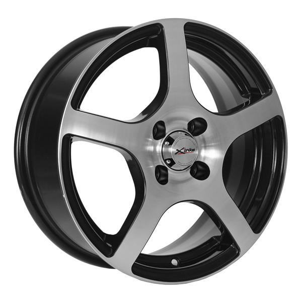 Диски X'trike X-118 6 х 15 4*100 Et: 38 Dia: 67.1 черный с проточкой глянцевый