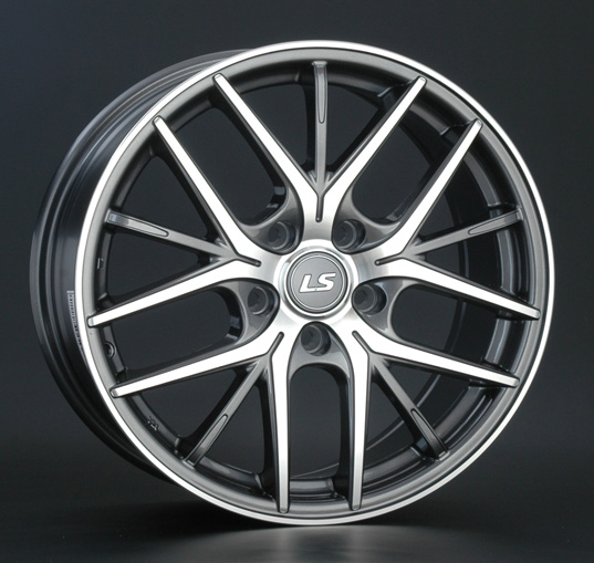 Диски LS wheels LS315 7 х 17 5*114,3 Et: 40 Dia: 73.1 серый с полировкой
