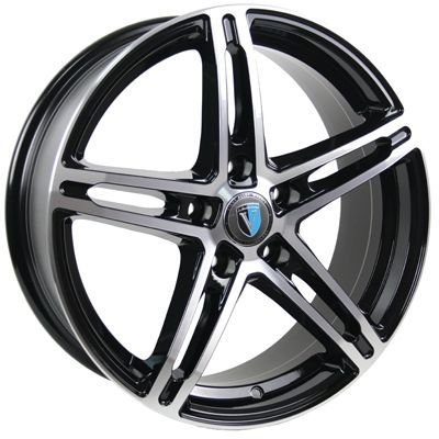 Диски VENTI 1518 6 х 15 5*100 Et: 38 Dia: 57.1 черный с проточкой глянцевый