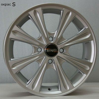 Диски Tech Line 523 6 х 15 4*100 Et: 50 Dia: 60.1 классический серебристый цвет