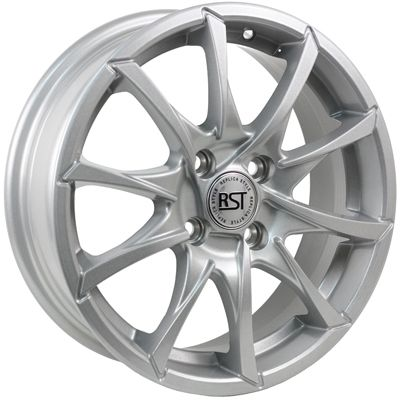 Диски RST R035 6 х 15 4*100 Et: 48 Dia: 54.1 серебро с полированным ободом
