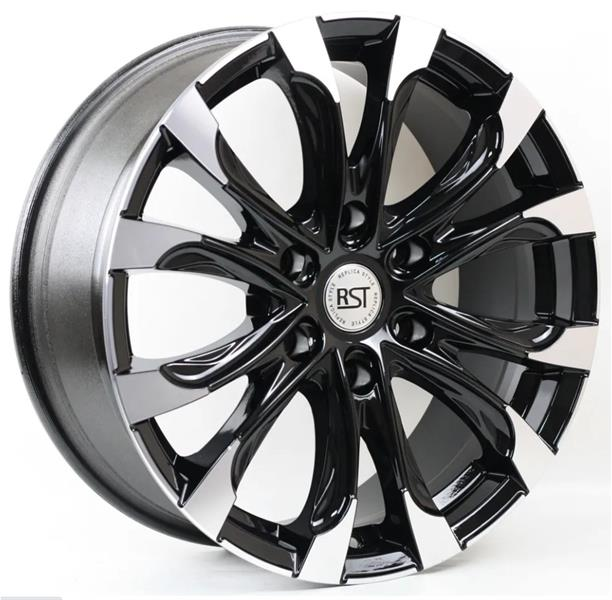 Диски RST R118 7.5 х 18 6*139,7 Et: 42 Dia: 67.1 черный с проточкой глянцевый